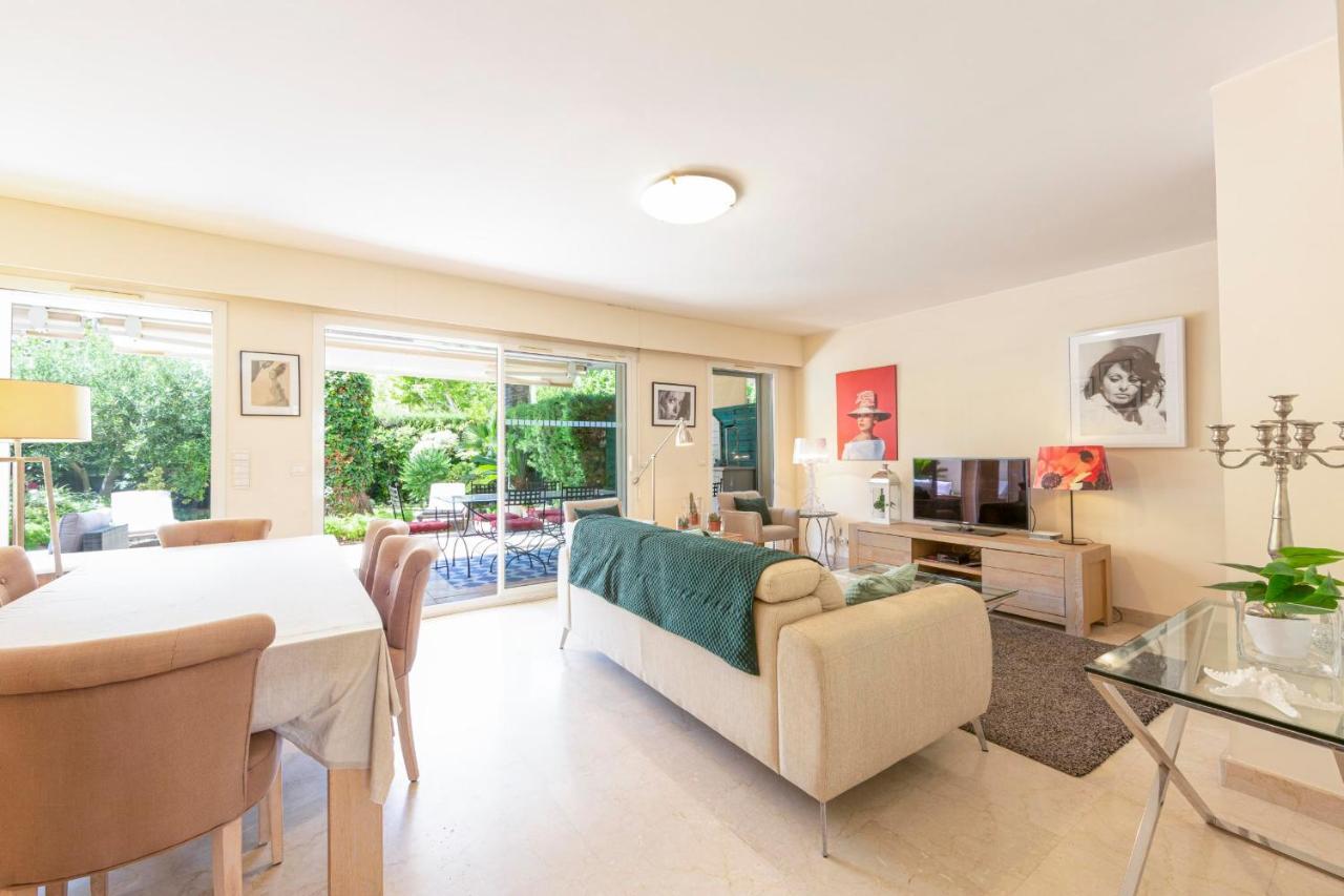 Apartment 2 Bedrooms2 Bathroomsdouble Terrace & Garden In Palm Beach Area คานส์ ภายนอก รูปภาพ